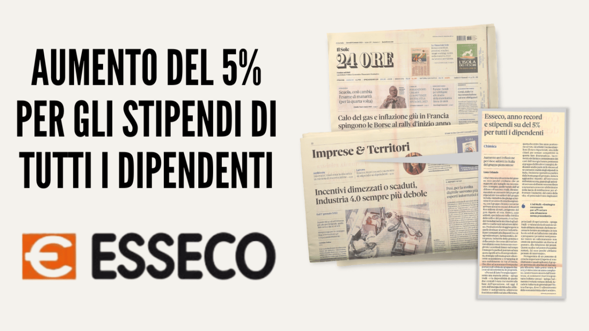 AUMENTO DEL 5% PER GLI STIPENDI DI TUTTI I DIPENDENTI